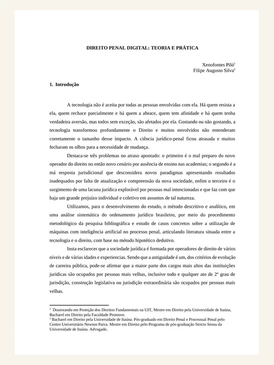 Capa ou primeira página da publicação Direito Penal Digital: Teoria e Prática